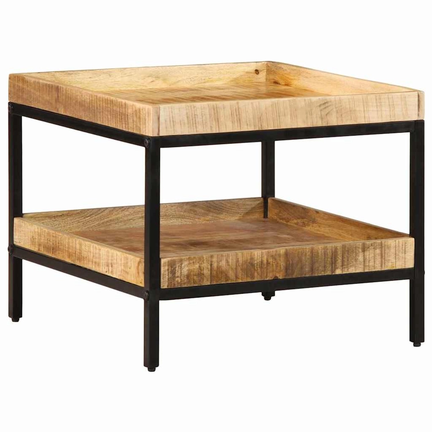 vidaXL Beistelltisch Braun 55 x 55 x 45 cm massives Mangoholz 374091 günstig online kaufen