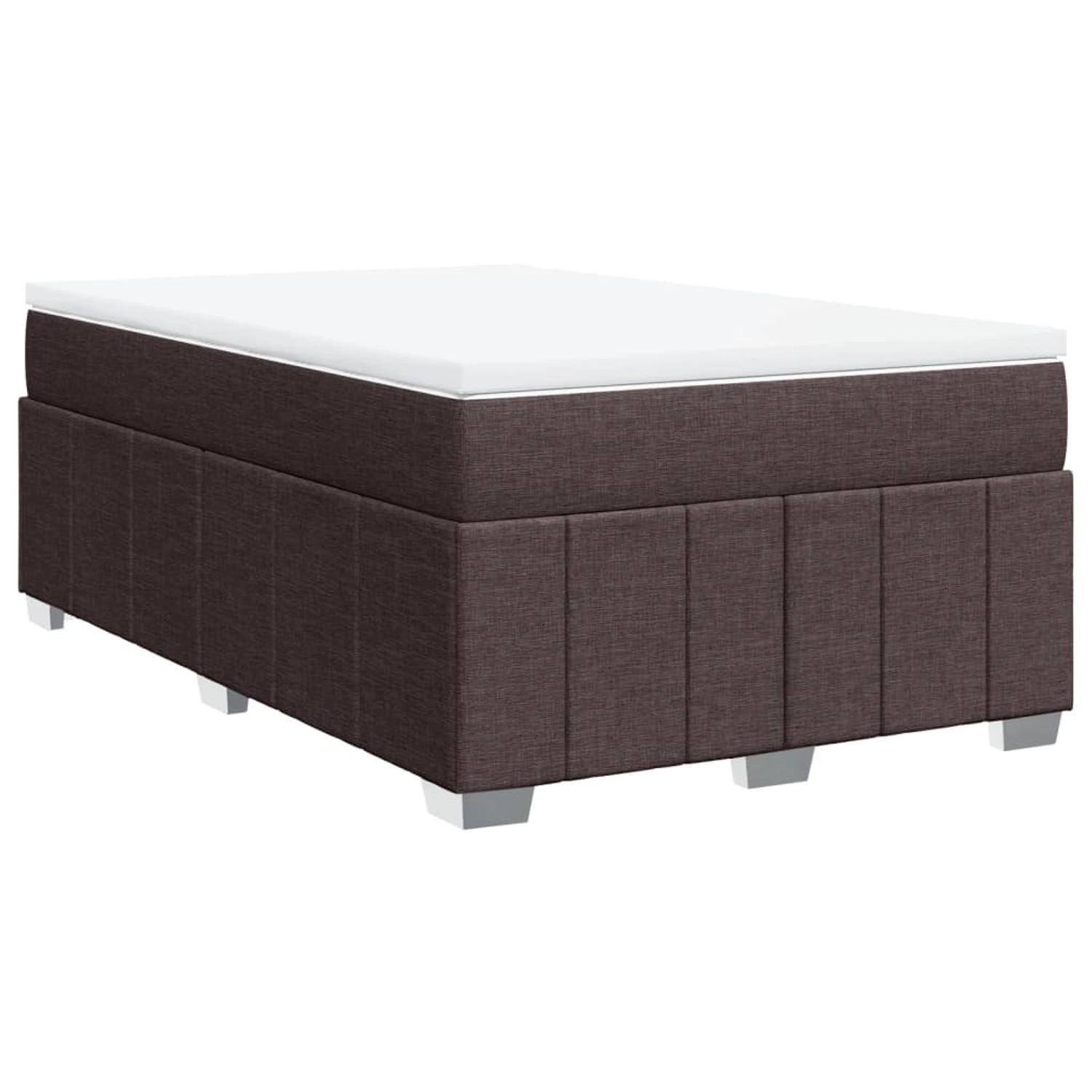 vidaXL Boxspringbett mit Matratze Dunkelbraun 120x190 cm Stoff 3285459 günstig online kaufen