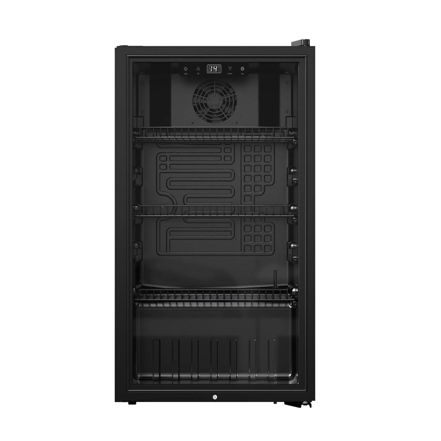 PKM Flaschenkühlschrank GKS83B Schwarz