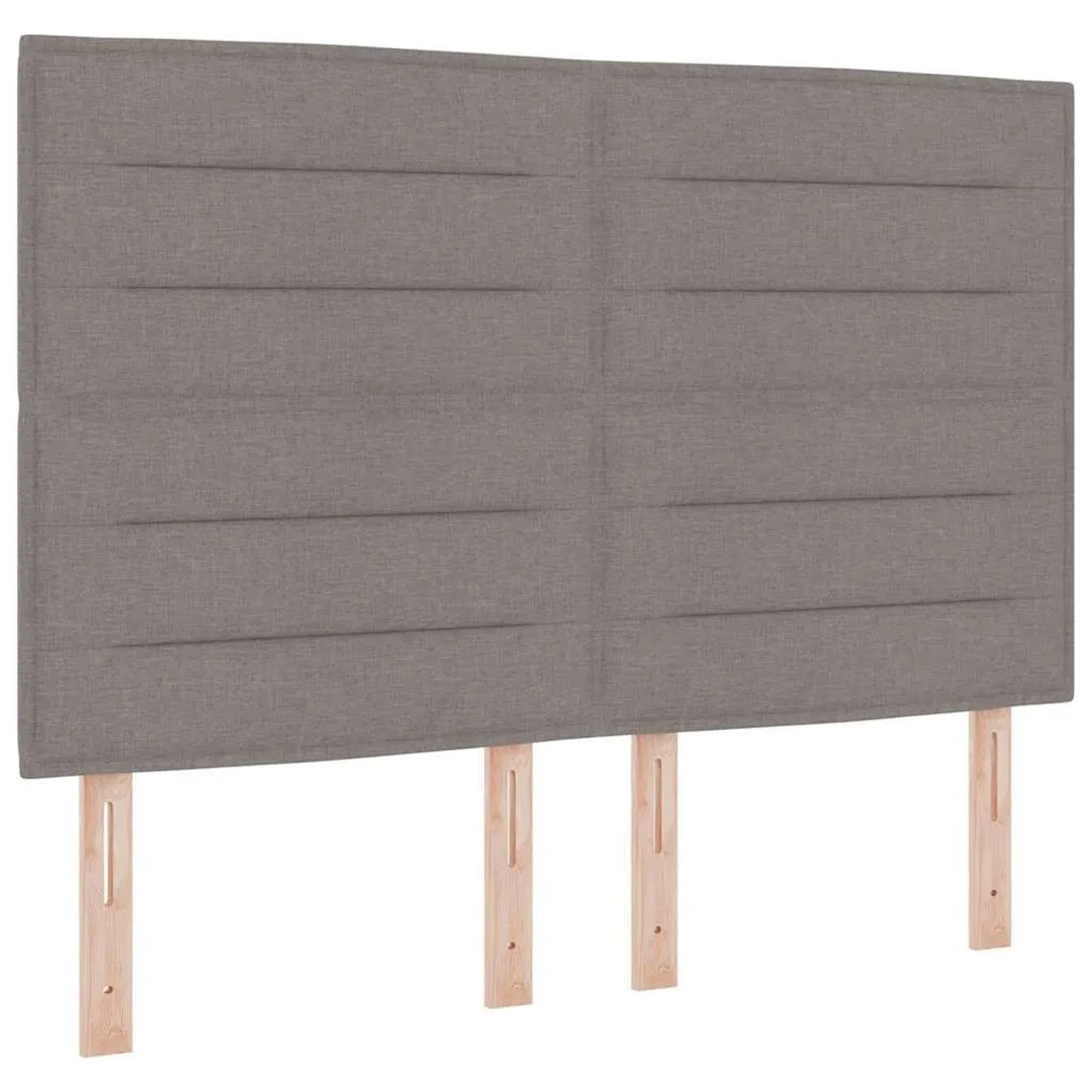 vidaXL Boxspringbett mit Matratze Taupe 140 x 190 cm Stoff 3342792 günstig online kaufen
