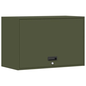 vidaXL Wandschrank für die Garage mit Gasdrucklift-Tür Olivgrün 883267