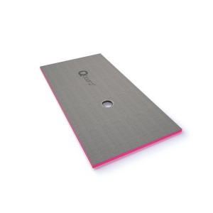Qboard Duschelement 1800x900 mm für barrierefreie Dusche, Bauplatte mit Ablauf