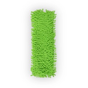 Bestlivings Bodenwischer Ersatzbezug, Mikrovelour Chenille, grün, für Bodenreinigung.