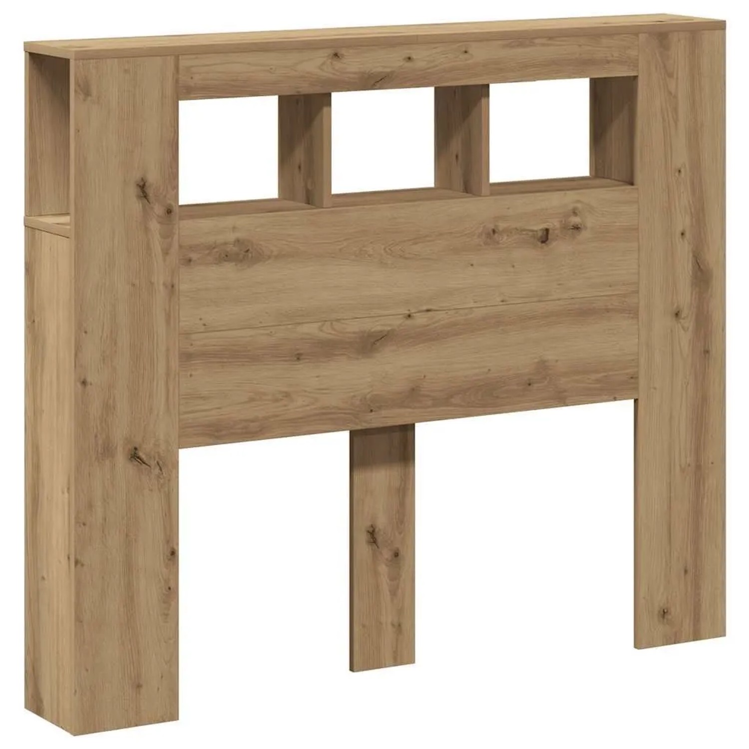 vidaXL LED-Kopfteil Artisan-Eiche 120x18,5x103,5 cm Holzwerkstoff 857685