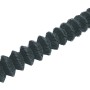 Aufgerolltes, anthrazitfarbenes Maschendrahtzaungeflecht, 100 cm hoch, 15 m lang.