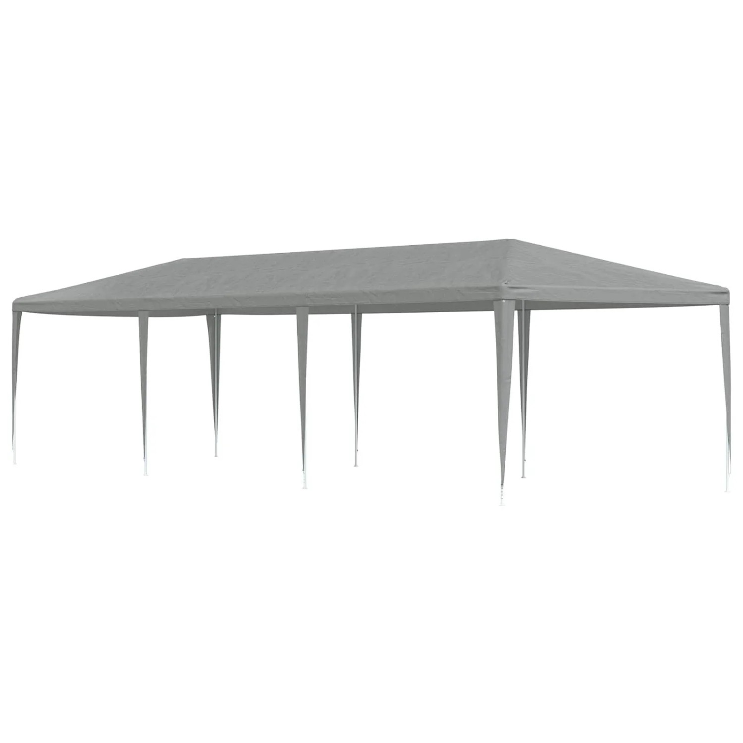 vidaXL Partyzelt Hellgrau 900 x 300 x 255 cm PE und Stahl 42032991