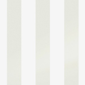 Laura Ashley Vliestapete Lille: Weiß gestreifte Dekortapete mit Perlglanz-Effekt.