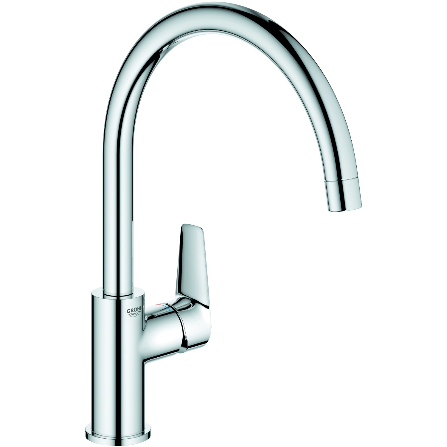 Grohe QuickFix Einhand-Spültischbatterie Start Edge (Maße: 48cm | 8cm | 25.5cm)