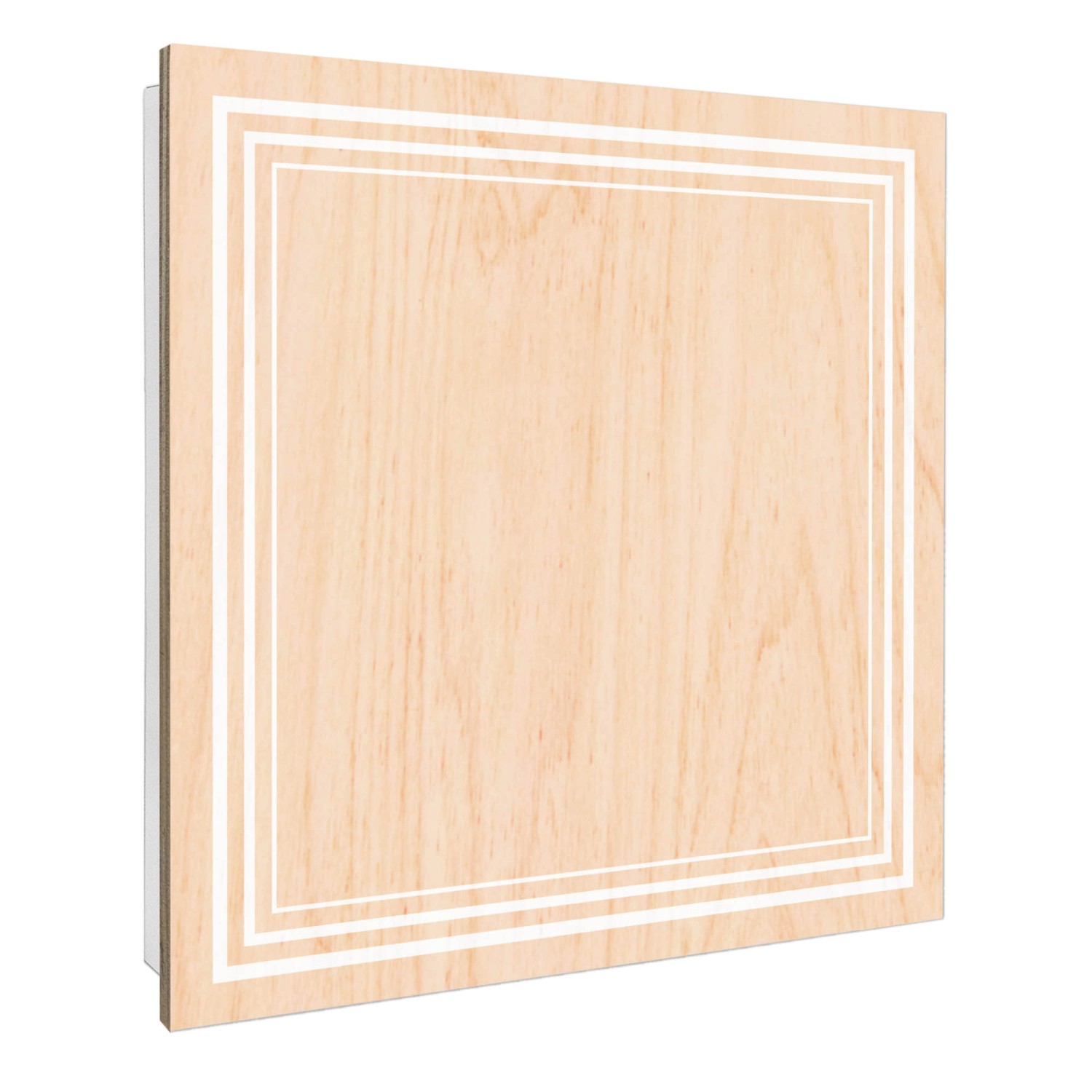 Banjado Großer Schlüsselbox Holz 30x30cm Weiß Scharnier Rechts 50 Haken Sch günstig online kaufen