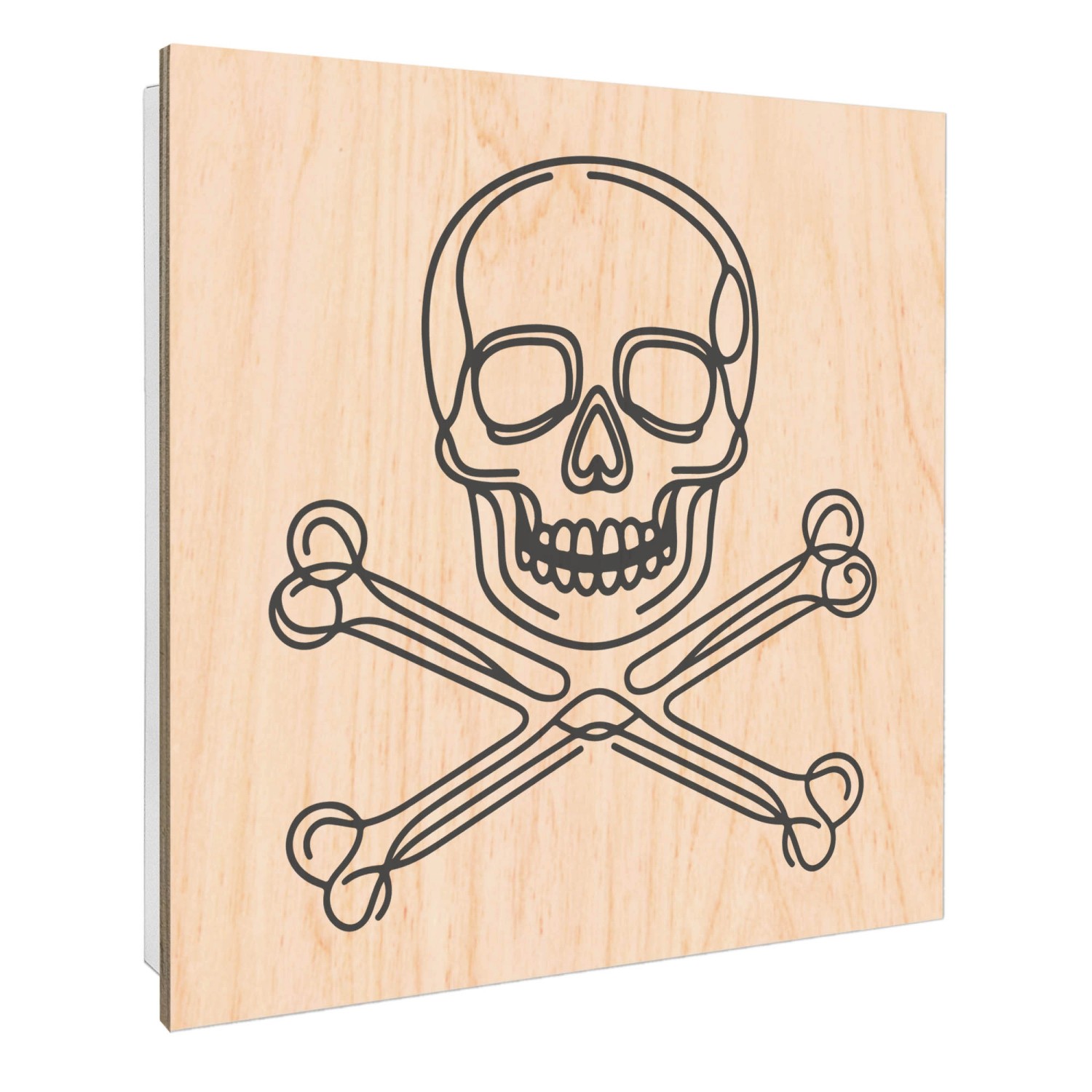 Banjado Großer Schlüsselbox Holz 30x30cm Weiß Scharnier Rechts 50 Haken Sch günstig online kaufen