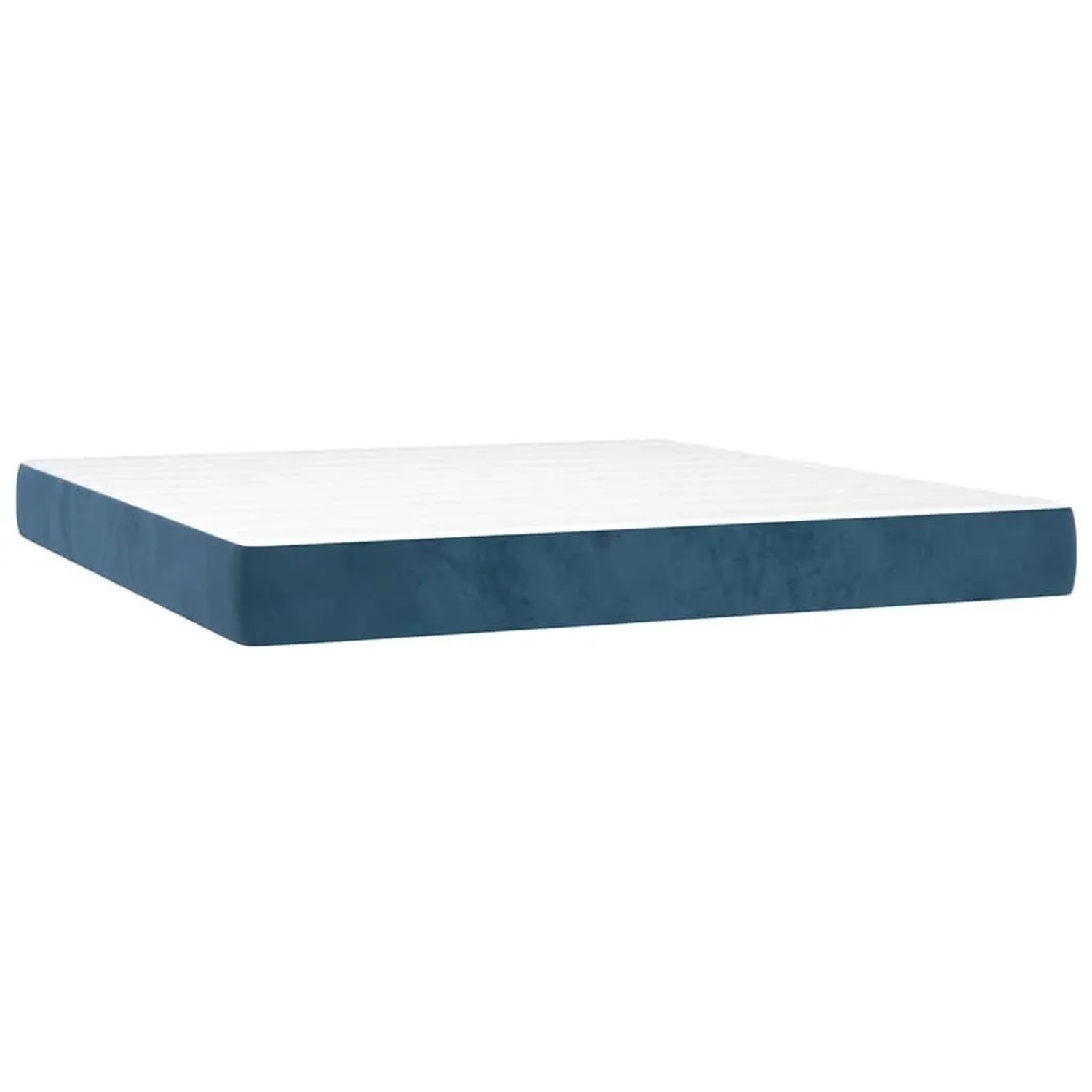 vidaXL Taschenfederkernmatratze Mittel Dunkelblau 160x210x20 cm Samt 4016592