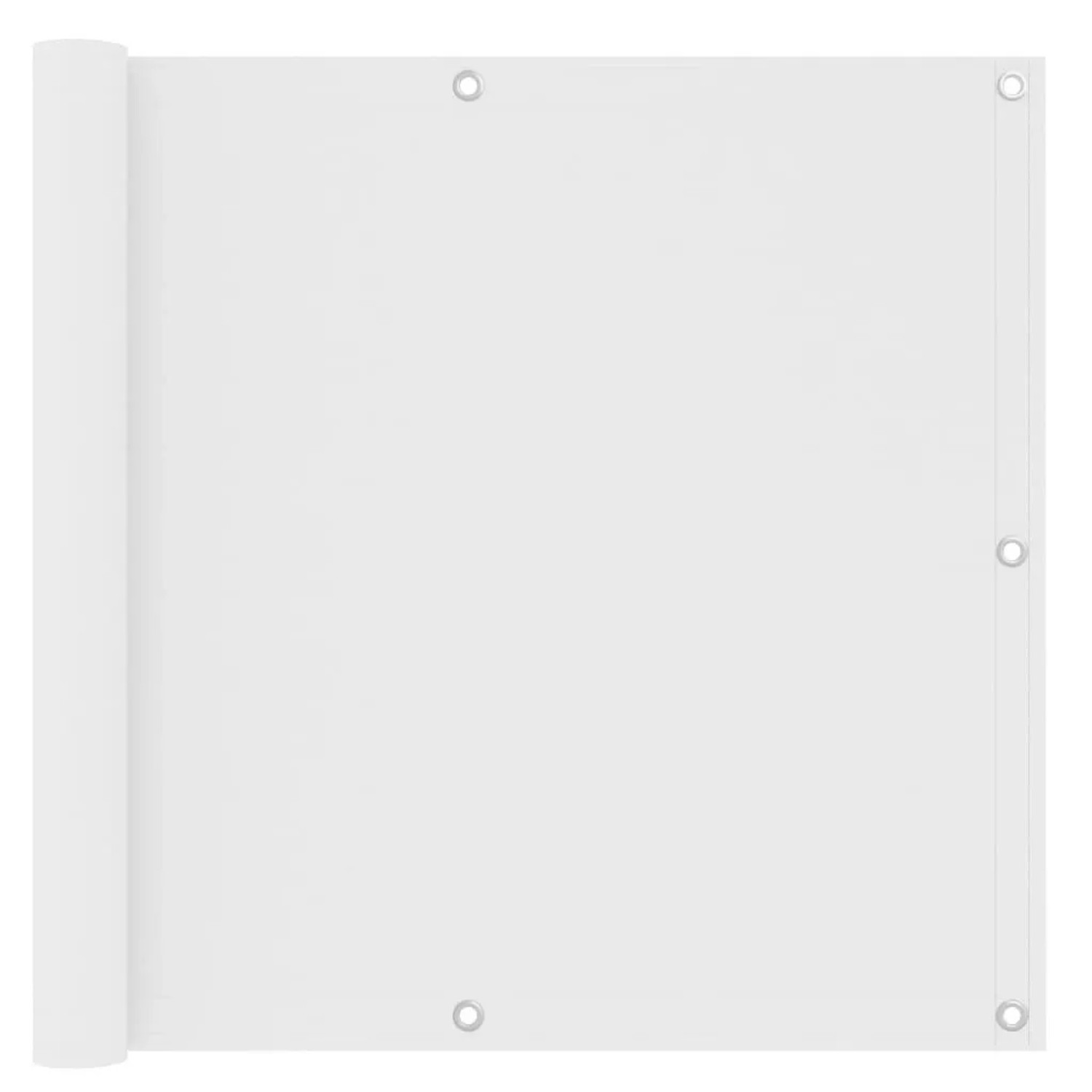 vidaXL Balkon-Sichtschutz Weiß 90x600 cm Oxford-Gewebe 134895