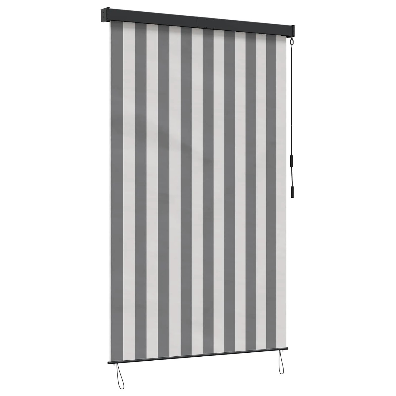 vidaXL Rollo Anthrazit und Weiß 100 x 250 cm Stoff und Aluminium 42037180