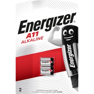 2er-Pack Energizer A11 Alkaline Spezialzellen, 6V Knopfzellen für diverse Geräte.