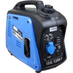 Güde Inverter Stromerzeuger ISG 1200-1, Benzin Generator in Blau und Schwarz.