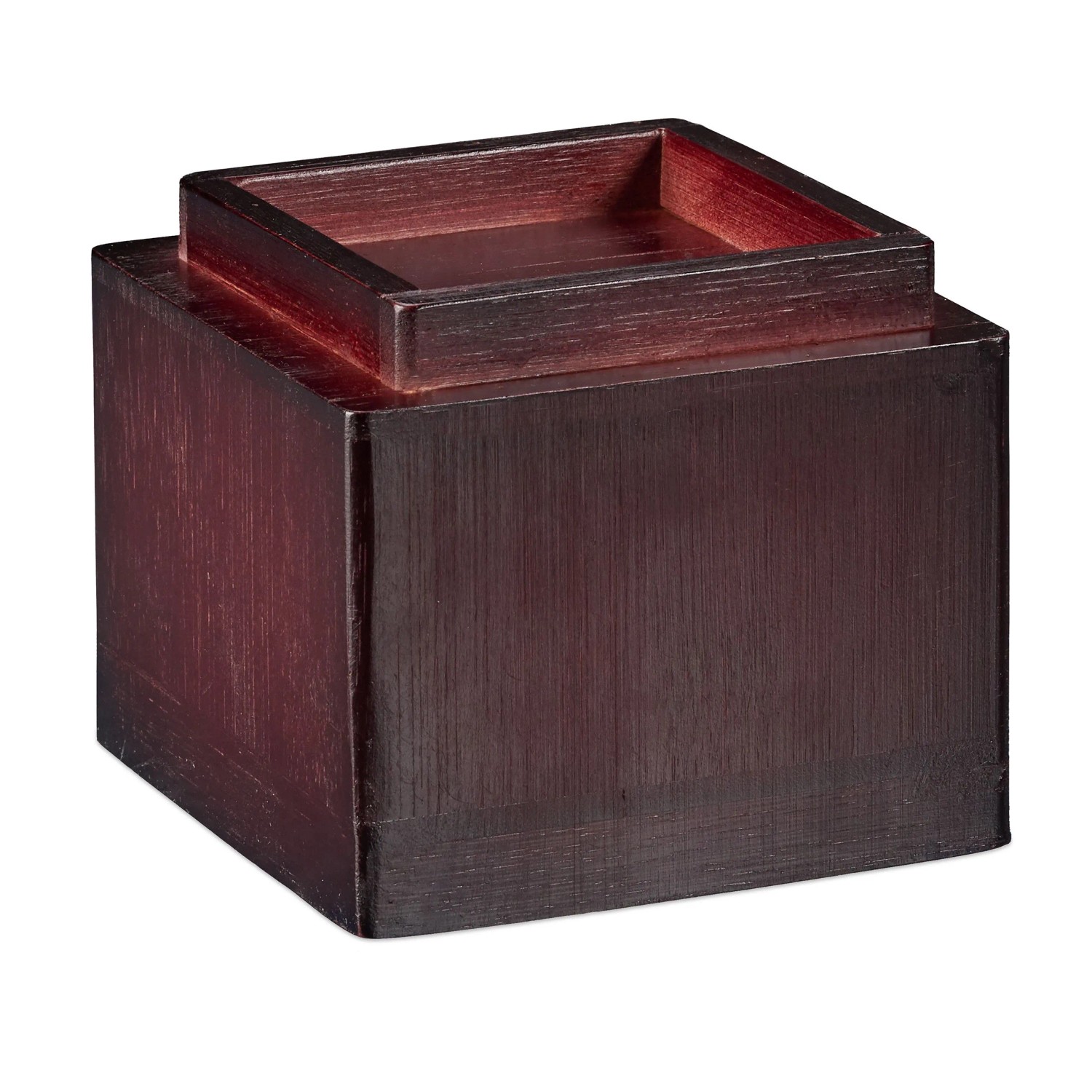 Relaxdays Möbelerhöher 4er Set Bambus Braun 10 cm x 11,5 cm x 11,5 cm 1 kg