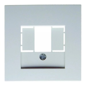 Berker TAE-Abdeckung S1, polarweiß matt, für Schalter und Taster.