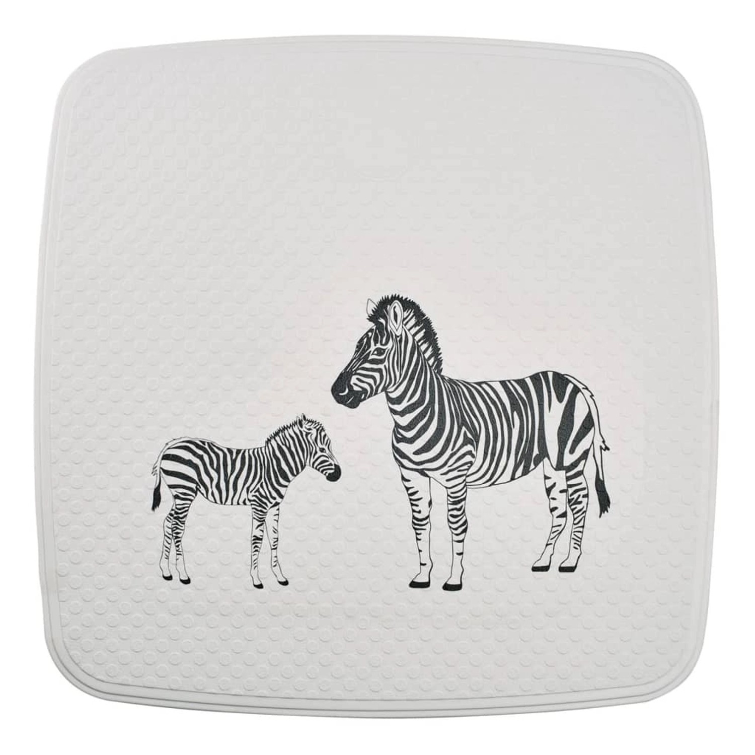 RIDDER Duscheinlage Zebra 54x54 cm Weiß und Schwarz günstig online kaufen