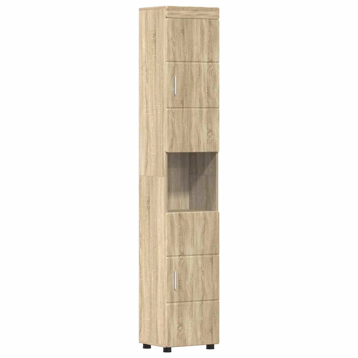 vidaXL Badezimmerschrank-Set TULUM Sonoma-Eiche 37 x 31,5 x 203 cm 880353