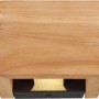 Globo LED-Wandleuchte Alina, dunkelbraunes Holz, 1-flammig, modernes Design für stimmungsvolles Licht.