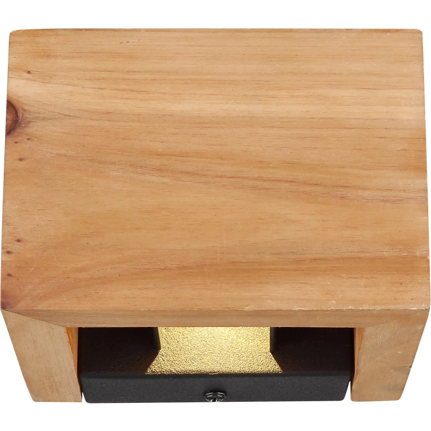 Globo LED-Wandleuchte Alina, dunkelbraunes Holz, 1-flammig, modernes Design für stimmungsvolles Licht.