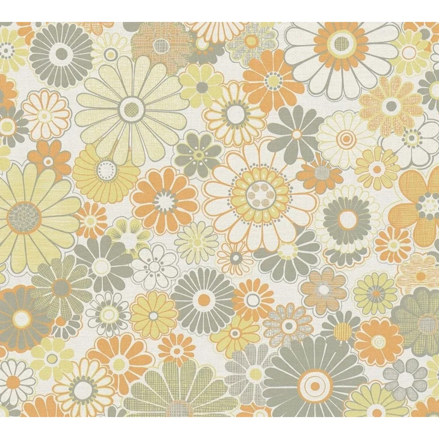 Tadessi Tapete Floral M1-No.10925 Vliestapete in Orange