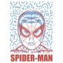 Komar Wandbild: Spider-Man Gesicht in Blau und Rot, 40x50 cm.