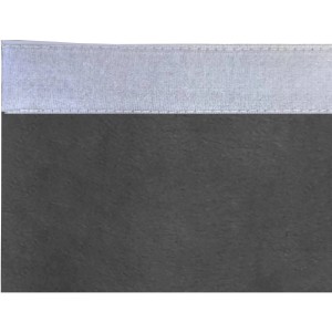 Bennetti Schal Silbergrau, 135x160cm, Polarfleece mit Klettband zur Befestigung an Fenstervorhängen.