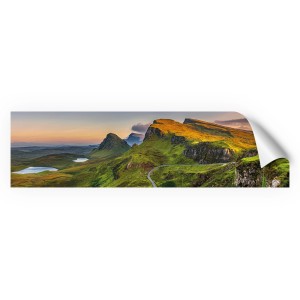Myspotti Küchenrückwandfolie Scotland mit Landschaftsmotiv, selbstklebend, 220x60 cm.