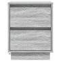 vidaXL Nachttisch mit Schubladen Grau 39 x 34,5 x 50 cm Holzwerkstoff 869620_6