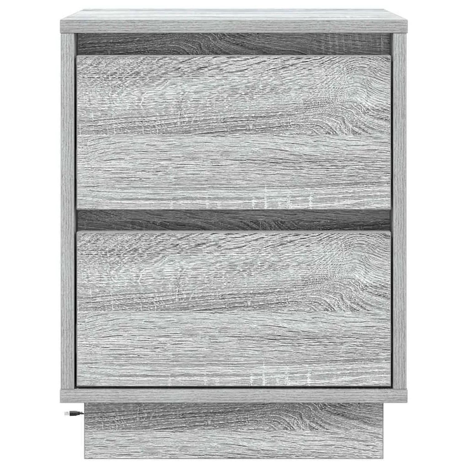 vidaXL Nachttisch mit Schubladen Grau 39 x 34,5 x 50 cm Holzwerkstoff 869620_6