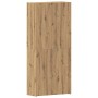 Brauner vidaXL Schuhschrank mit Regal, Holzwerkstoff, 80x35,5x180 cm.