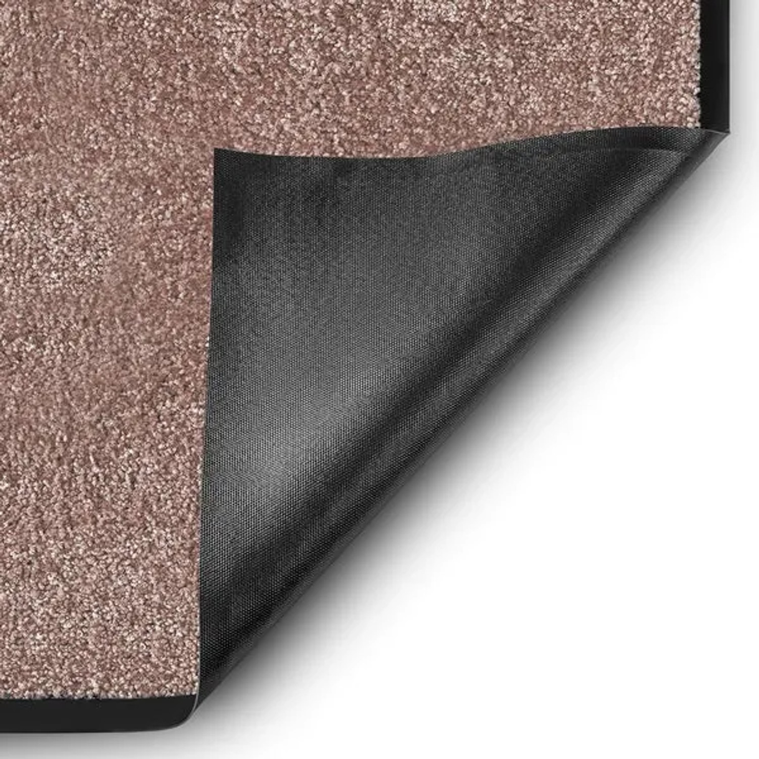 Hellbeige Schmutzfangmatte Rhine, 90x120 cm, mit schwarzer Vinyl-Rückseite. Fußmatte für den Innenbereich.