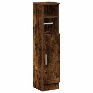 vidaXL Badezimmerschrank mit Rollenhalter Räuchereiche 20,5x22x90 cm 858501