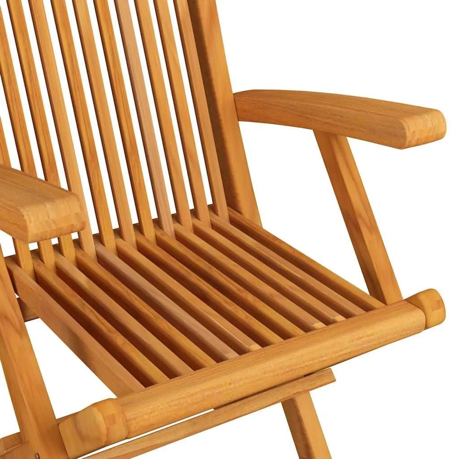 vidaXL Gartenstühle mit Taupe Kissen 2 Stk Massivholz Teak 3062495_5