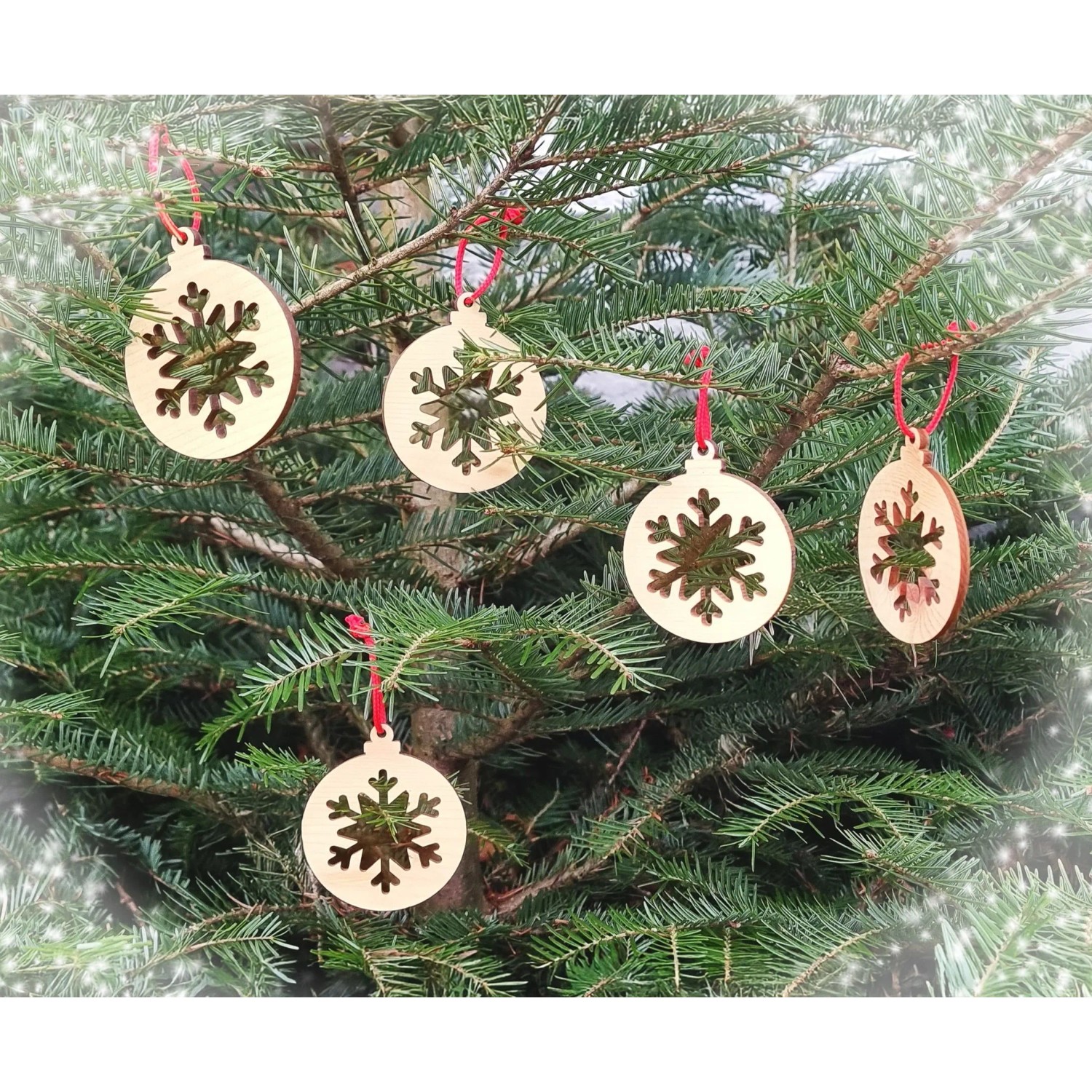 Erst-Holz Christbaumschmuck Holzschmuck Deko Schneeflocke_11