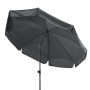Doppler Balkonschirm Sunline, Ø 200 cm, anthrazit, mit Knickfunktion für optimalen Sonnenschutz.