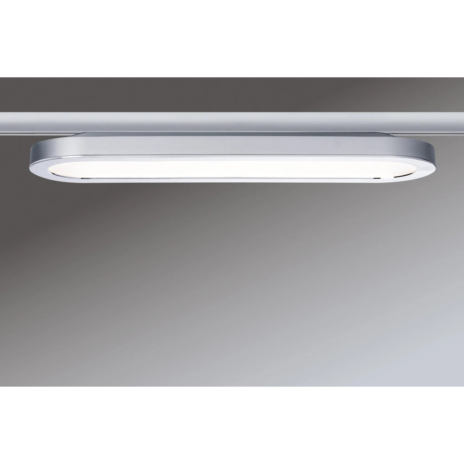 Paulmann URail LED-Panel Loop, 7W, Chrom matt, für Schienensysteme. Ovale Form.