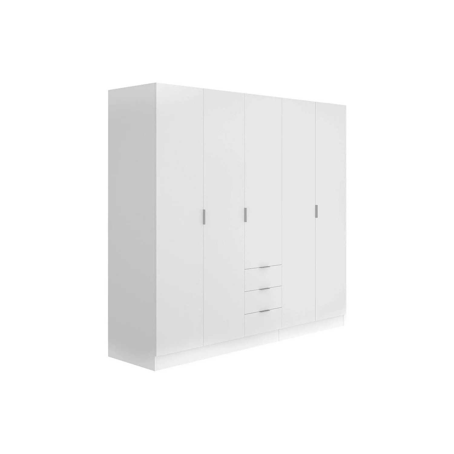Vente-unique Kleiderschrank Listowel Weiß 202 cm