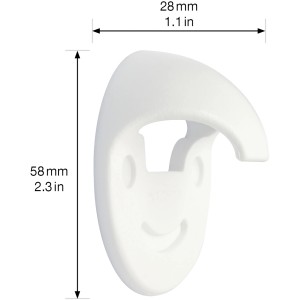 Weißer Wagner Türklinkenhalter EH 5085 als Türstopper mit Haltefunktion.