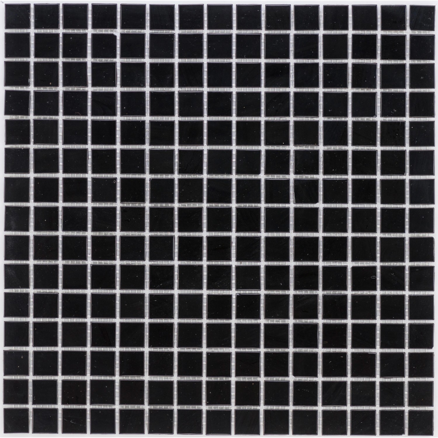 Mosaikmatte Art Glas Schwarz 32,7 cm x 32,7 cm