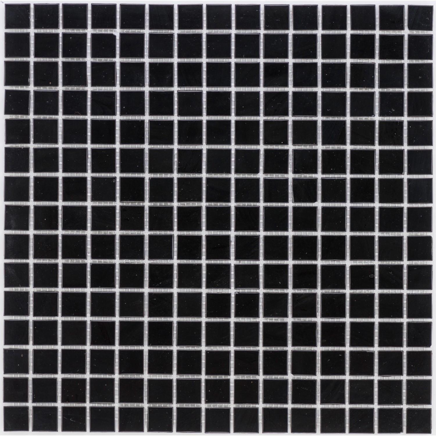 Mosaikmatte Art Glas Schwarz 32,7 cm x 32,7 cm günstig online kaufen