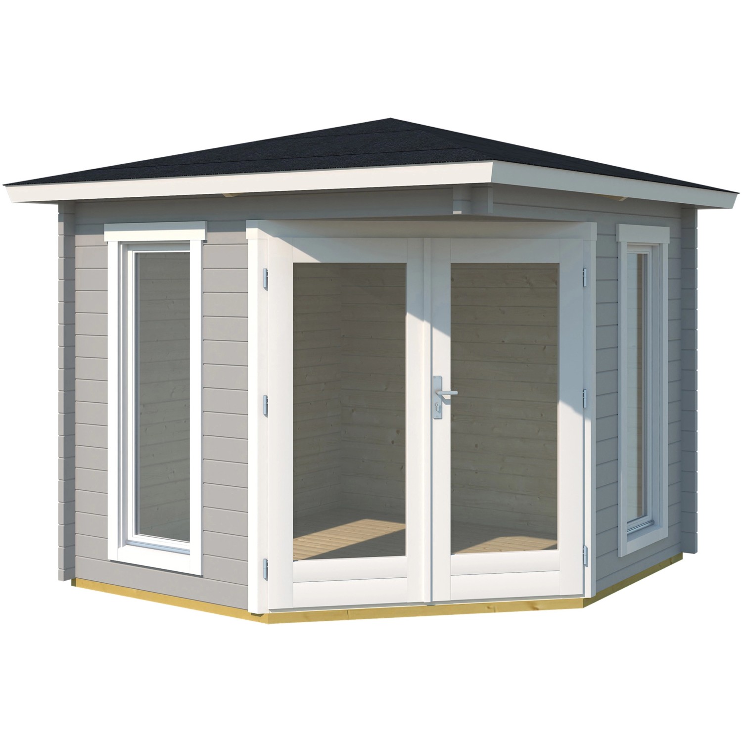 Sonstige Holz-Gartenhaus/Gerätehaus Gartenhaus/Gerätehaus 408 Zeltdach Unbehandelt 282,3 cm