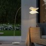Lindby Bogenleuchte Valdorin Spritzwassergeschützt Modern in Creme aus Textil 1-flammig E27_3
