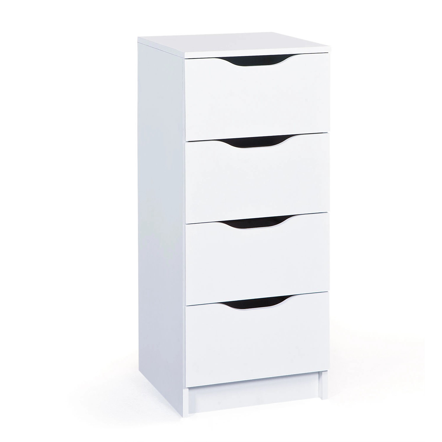 ebuy24 Wung Kommode 4 Schubladen Weiss günstig online kaufen