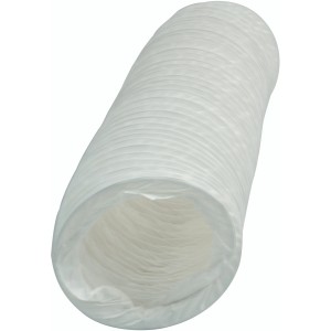 Weißer Marley Flexschlauch 125 mm aus Kunststoff, 2,5 m lang.