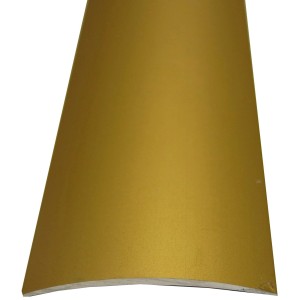 Selbstklebendes Übergangsprofil aus Messing, 40 mm breit, für Laminat & Parkett.