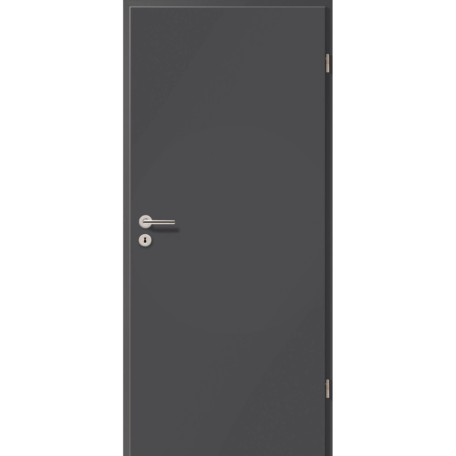 Zimmertür CPL GL416 Titangrau 61 cm x 198,5 cm Anschlag R