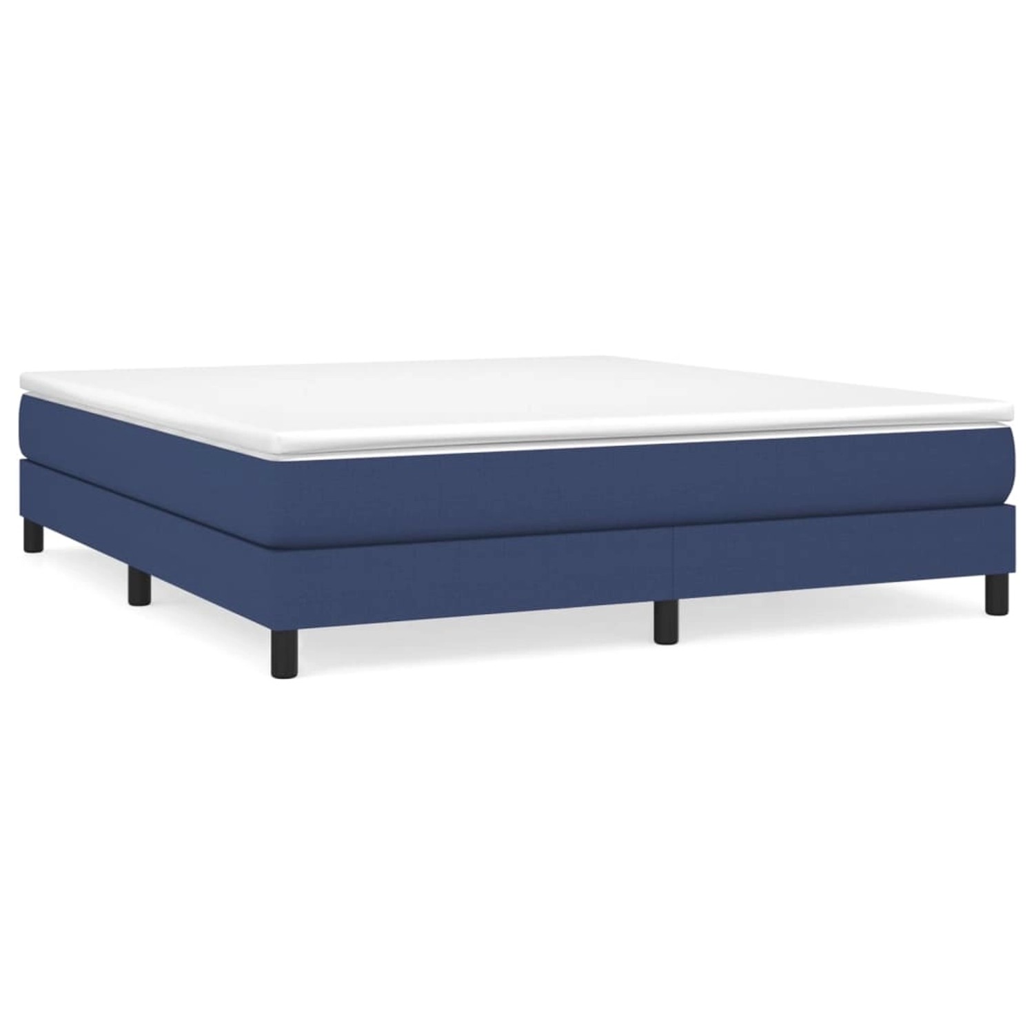 vidaXL Boxspringbett Blau 160x200 cm Stoff1359461 günstig online kaufen