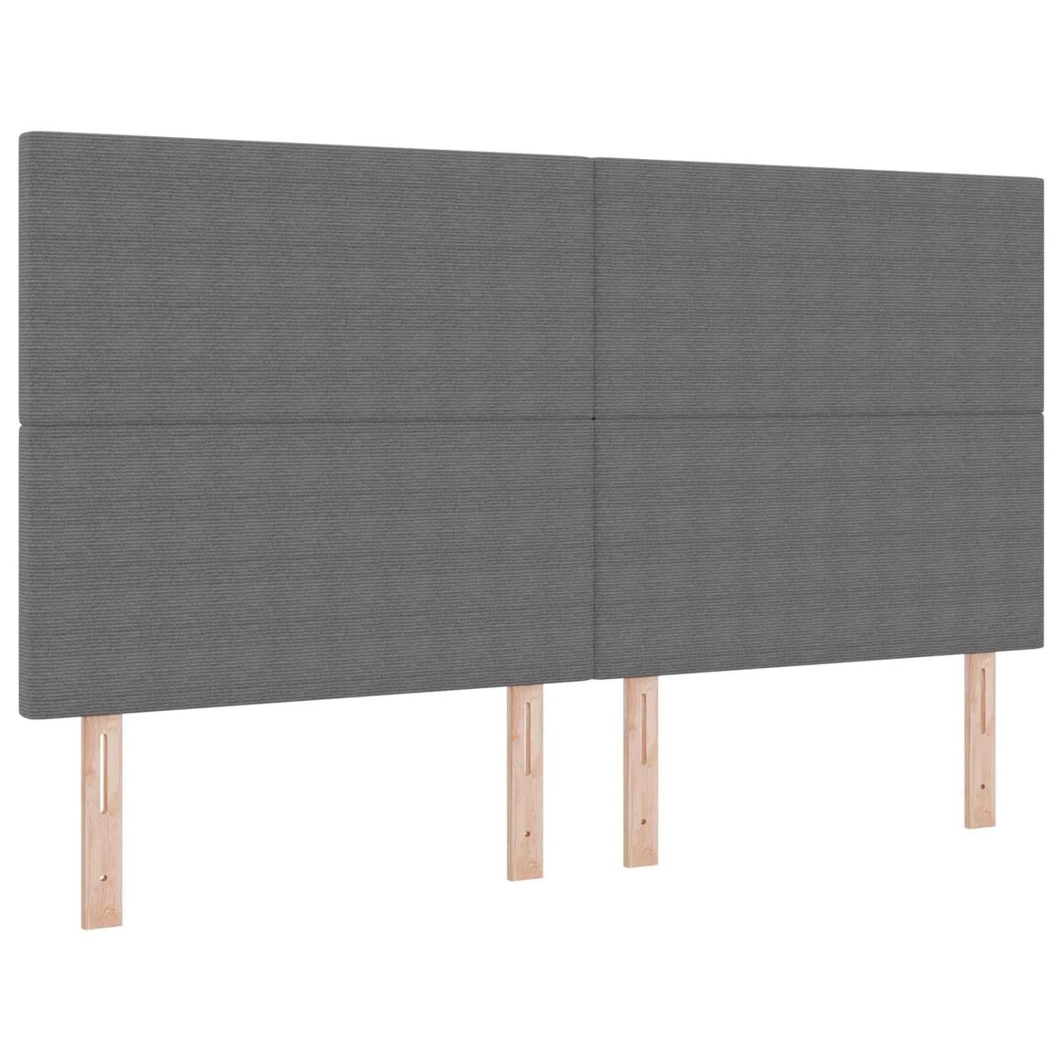 vidaXL LED Kopfteil mit LED-Lichtleisten Hellgrau 180 cm Polyester 3338334